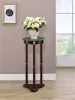 CoasterEveryday 3315 Edite - Round Marble Top Accent Side Table - Merlot