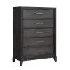 Samuel Lawrence Furniture S964-040 Lenox - 5-Drawer Chest - Black