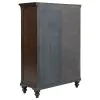Coaster Fine Furniture 223637 Andover - 6-Drawer Tempered Glass Door Chest - Dark Oak