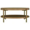 Coaster Fine Furniture 706188 Arini - Round Coffee Table With Storage Shelf - Sand Wash