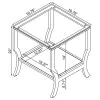 Coaster Fine Furniture 720338-S2 Saide - 2 Piece Glass Top Coffee And End Table Set - Chrome