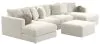 Jackson Furniture Industries 2235/75/31/76/12-16 Jackson Furniture Industries 2235/75/31/76/12-16 Ritzy - 4 Piece Modular Double Chaise Sectional And 1 Included Cocktail Ottoman - Bone