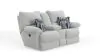 Jackson Furniture Industries 62579-2530/11-2531/43 Jackson Furniture Industries 62579-2530/11-2531/43 Lenny - Power Lay Flat Reclining Console Loveseat - Winter