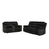 New Classic 20-U1816K-2NP New Classic 20-U1816K-2NP Willow - 2 Piece Sofa & Loveseat - Black