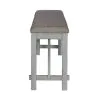 Liberty Furniture 131-B900124 Newport - Counter Height Dining Bench - Smokey Gray / Carbon Gray