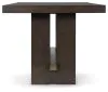 Ashley Furniture D984-32 Burkhaus - Rectangular Dining Room Counter Table - Dark Brown