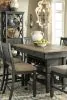 Ashley Furniture D736/32/124(6)/60 Ashley Furniture D736/32/124(6)/60 Tyler Creek - 8 Pc. - Counter Table, 6 Barstools, Server - Dark Gray