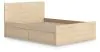 Ashley Furniture EB9632B17 Ashley Furniture EB9632B17 Onita - Full Panel Platform Bed With 2 Side Storage - Natural