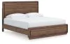 Ashley Furniture PCB386B4 Ashley Furniture PCB386B4 Fortlorn - King Panel Bed - Walnut Brown
