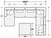 Jackson Furniture Industries 3480/75/30/72/28-18 Jackson Furniture Industries 3480/75/30/72/28-18 Titan - 3 Piece Sectional With Comfort Coil Seating, 9 Included Accent Pillows And 1 Included Cocktail Ottoman (Left Side Facing Chaise) - Moonstruck