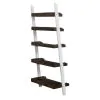 Liberty Furniture 139WH-BK202 Farmhouse - Leaning Bookcase - Two Tone White / Wood Tone