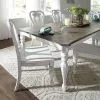 Liberty Furniture 244-DR-O5RLS Liberty Furniture 244-DR-O5RLS Magnolia Manor - 5 Piece Rectangular Table Set (Shaped Back Chairs) - Antique White