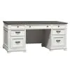 Liberty Furniture 417-HOJ-DSK Allyson Park - Desk - Wirebrushed White / Charcoal