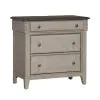 Liberty Furniture 457-BR62 Ivy Hollow - 3 Drawer Bedside Chest With Charging Station - Weathered Linen / Dusty Taupe