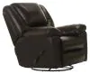 Jackson Furniture Industries 49105-1284/29-3084/29 Transformer II - Chaise Swivel Glider Recliner - Chocolate Top Grain Italian Leather Match