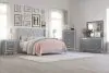 New Classic 00-3365G-16N New Classic 00-3365G-16N Huxley - 6/6 Eastern King 6 Piece Bedroom Set (Bed & Dresser & Mirror & Chest & 2 Nightstands) - Gray