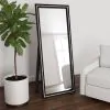 Coaster Fine Furniture 960962 Windrose - Tempered LED Standing Mirror - Black