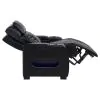 Coaster Fine Furniture 603253PP Zuma - Faux Leather Upholstered Dual Power LED Recliner - Black