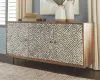 Ashley Furniture A4000258 Kerrings - Accent Cabinet - Brown / Black / White