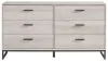 Ashley Furniture EB1864-231 Socalle - Six Drawer Dresser - Vinyl-Wrapped - Light Natural