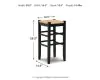 Ashley Furniture D508-130 Mirimyn - Tall Stool (Set of 2) - Black