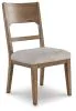 Ashley Furniture D974-01 Cabalynn - Dining Uph Side Chair (Set of 2) - Oatmeal / Light Brown