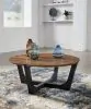 Ashley Furniture T726-8 Hanneforth - Round Cocktail Table - Brown
