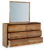 Ashley Furniture B790B1 Dressonni - Dresser And Mirror - Brown