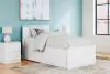 Ashley Furniture EB9630B10 Ashley Furniture EB9630B10 Onita - Twin Panel Platform Bed With 1 Side Storage - White