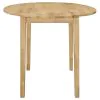 CoasterEveryday 130006 Bucknell - 3 Piece Round Drop Leaf Dining Table Set - Natural