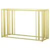 CoasterEssence 723609 Adri - Glass Top Entryway Sofa Console Table - Matte Brass