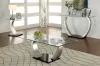 Furniture of America CM4728E Roxo - End Table - Satin Plated / Black