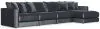 Jackson 2245/36/31/76-23 Jackson 2245/36/31/76-23 Remington - 4 Piece Modular Sectional (RSF Chaise) - Slate