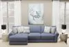 Jackson Furniture Industries 4052/75/73-23 Jackson Furniture Industries 4052/75/73-23 Cape May - 2 Piece Sofa Chaise With Comfort Coil Seating And 5 Accent Pillows Included (LSF Chaise) - Denim