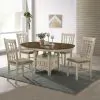 Intercon MI-CH-850C-RFO-RTA Mission Casuals - Lattice Chair - Rustic White / French Oak