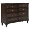 Coaster Fine Furniture 223631KW-S5 Andover - 5 Piece California King Bedroom Set - Dark Oak