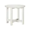 Liberty Furniture 142-OT1021 Liberty Furniture 142-OT1021 Backroads - Round End Table - Weathered White & Parchment Brown