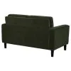 Coaster Fine Furniture 511215 Ruth - Fabric Upholstered Track Arm Loveseat - Matcha Green