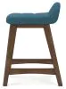 Ashley Furniture D615-324 Lyncott - Upholstered Barstool (Set of 2) - Blue / Brown