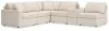 Ashley Furniture 92103S20 Ashley Furniture 92103S20 Modmax - 6-Piece Sectional With Storage Console And 3 Armless Chairs - Oyster