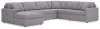 Ashley Furniture 92104S45 Ashley Furniture 92104S45 Modmax - 6-Piece Sectional With Laf Corner Chaise - Granite