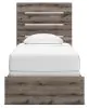 Ashley Furniture PCB2405B12 Ashley Furniture PCB2405B12 Graystorm - Twin Panel Bed - Brown Gray
