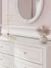 Ashley Furniture PCB1819B2 Ashley Furniture PCB1819B2 Kozlani - Dresser And Mirror - White