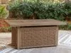 Ashley Furniture PCP790-773 Laguna Heights - Rectangular Fire Pit Table - Beige