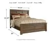Ashley Furniture B251B6 Ashley Furniture B251B6 Juararo - Queen Panel Bed - Dark Brown