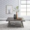 Liberty Furniture 406-OT1014 Modern Farmhouse - Oversized Square Cocktail Table - Dusty Charcoal