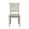 Liberty Furniture 652-C2001S Farmhouse Reimagined - Ladder Back Upholstered Side Chair - Antique White / Chestnut Tops