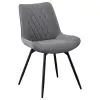 CoasterEssence 193312 Diggs - Upholstered Swivel Dining Side Chair (Set of 2) - Gray
