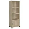 Coaster Fine Furniture 707746 Sachin - 3-Shelf Engineered Wood Media Tower - Distressed Pine