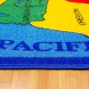 Furniture of America RG5114 Abbey - Area Rug - US Map